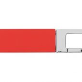 Флеш-карта USB 2.0 16 Gb с карабином Hook, красный/серебристый (16Gb), арт. 017071403