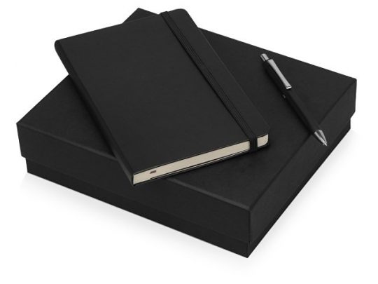 Подарочный набор Moleskine Hemingway с блокнотом А5 и ручкой, черный, арт. 017065103