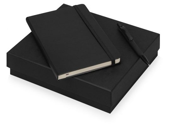 Подарочный набор Moleskine Sherlock с блокнотом А5 и ручкой, черный, арт. 017065403