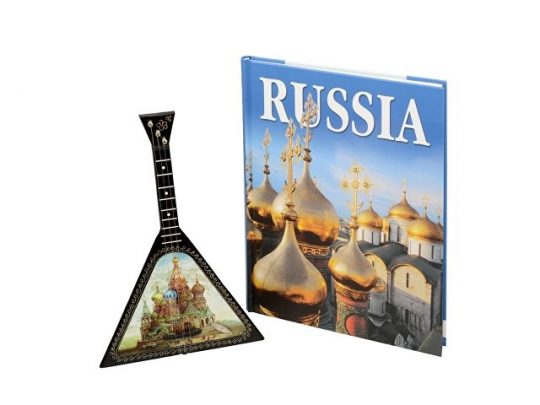 Набор Музыкальная Россия (включает декоративную балалайку и книгу Россия на английском языке), арт. 016938503
