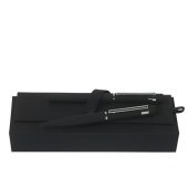 Подарочный набор: ручка шариковая, ручка роллер. Hugo Boss, черный, арт. 016965203