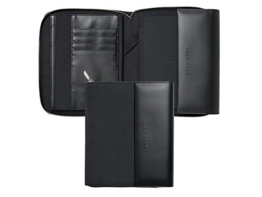 Блокнот А5 Advance. Hugo Boss, темно-серый/черный, арт. 016974303