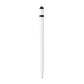 Металлическая ручка-стилус Slim, белый, арт. 017062406