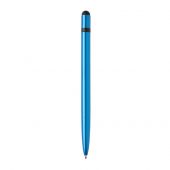 Металлическая ручка-стилус Slim, голубой, арт. 017062306