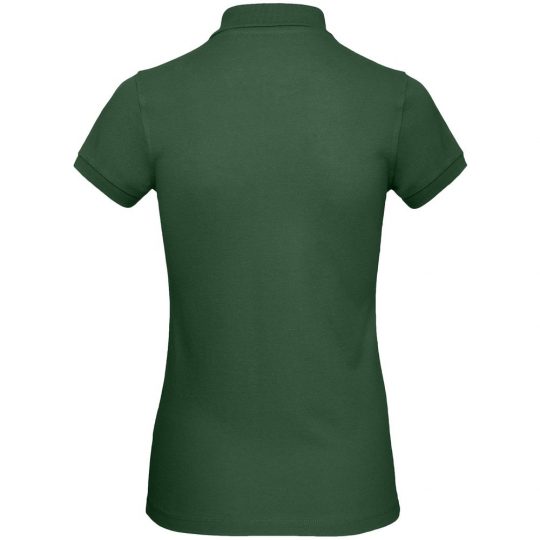Рубашка поло женская Inspire темно-зеленая, размер XL