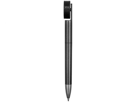 Ручка пластиковая шариковая со спиннером Wheel, темно-серый/серебристый, арт. 017134003