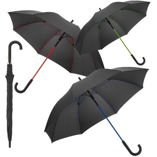 Зонт-трость с цветными спицами Colour Power, красный