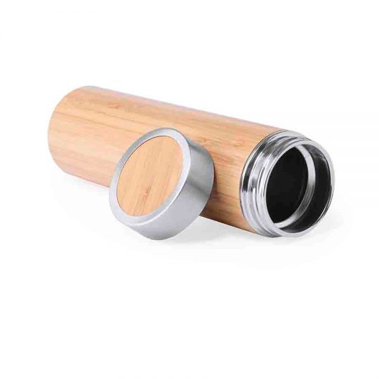 Бутылка для воды «Bamboo», 24,5 см, бамбук, сталь