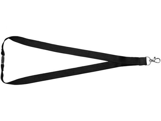 Шнурок Julian из бамбука с предохранительным зажимом, черный, арт. 017199503