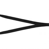 Хлопковый шнурок Dylan с предохранительным зажимом, черный, арт. 017204503