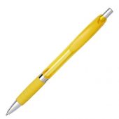 Шариковая ручка с резиновой накладкой Turbo, желтый, арт. 017205303