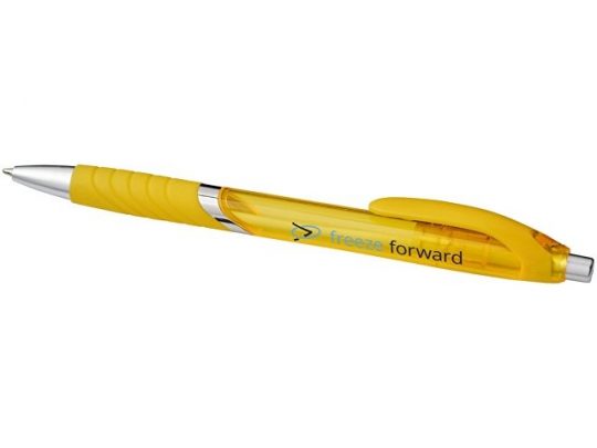Шариковая ручка с резиновой накладкой Turbo, желтый, арт. 017205303