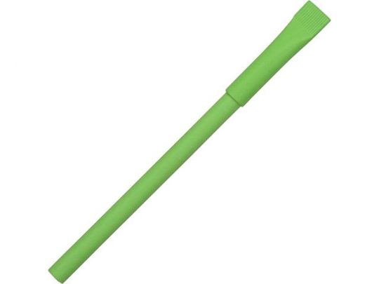 Ручка картонная с колпачком Recycled, зеленое яблоко, арт. 017223303