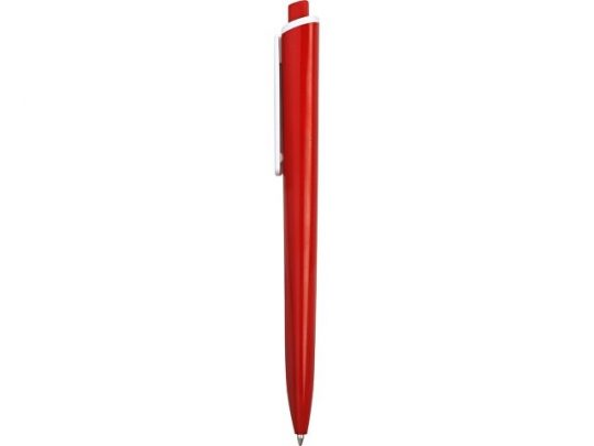 Ручка пластиковая трехгранная шариковая Lateen, красный/белый, арт. 017197703