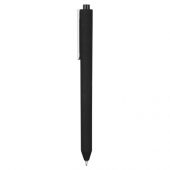 Ручка шариковая Pigra модель P03 PRM софт-тач, черный/белый, арт. 017229103