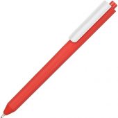 Ручка шариковая Pigra модель P03 PRM софт-тач, красный/белый, арт. 017229003