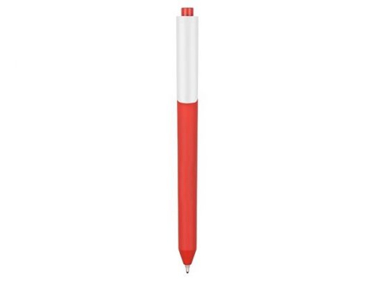 Ручка шариковая Pigra модель P03 PRM софт-тач, красный/белый, арт. 017229003