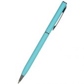 Ручка Bruno Visconti Palermo шариковая  автоматическая, бирюзовый металлический корпус, 0,7 мм, синяя, арт. 017357103