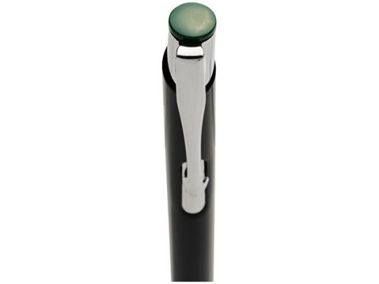Шариковая кнопочная цветная ручка Moneta с лазерной гравировкой, черный, арт. 017508403