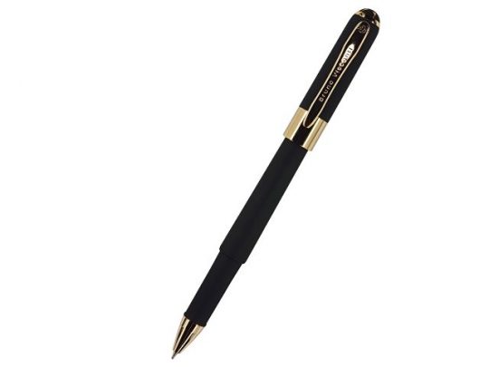Ручка пластиковая шариковая Monaco, 0,5мм, синие чернила, черный, арт. 017428603