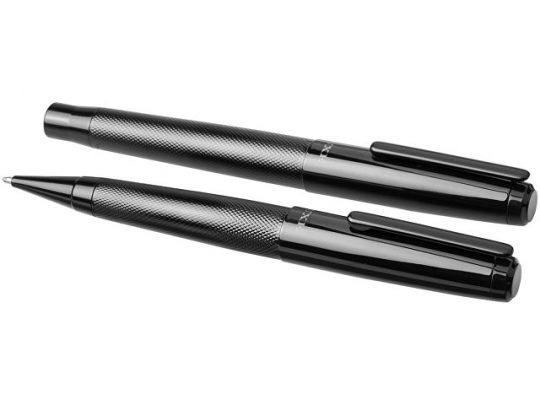 Подарочный набор из двух ручек Gloss, черный, арт. 017503003