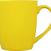 Кружка керамическая с покрытием софт тач желтая, арт. 017379303