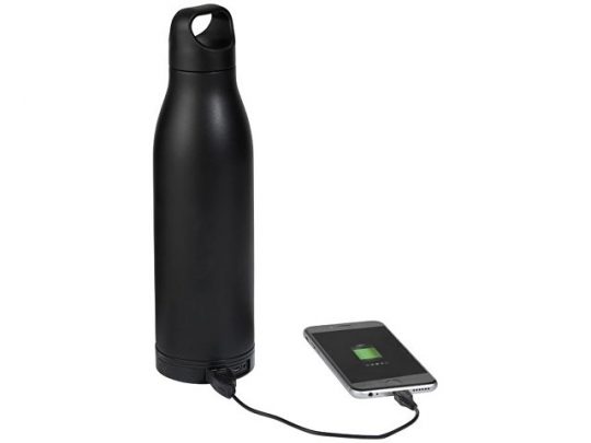 Бутылка Max объемом 540 мл с беспроводным зарядным устройством, черный, арт. 017495303