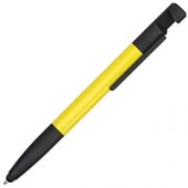 Ручка-стилус металлическая шариковая многофункциональная (6 функций) Multy, желтый, арт. 017423403