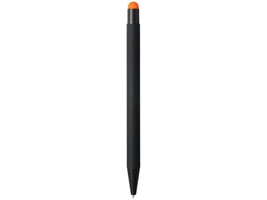 Резиновая шариковая ручка-стилус Dax, черный, арт. 017507903