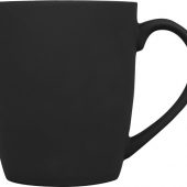 Кружка керамическая с покрытием софт тач черная, арт. 017380003