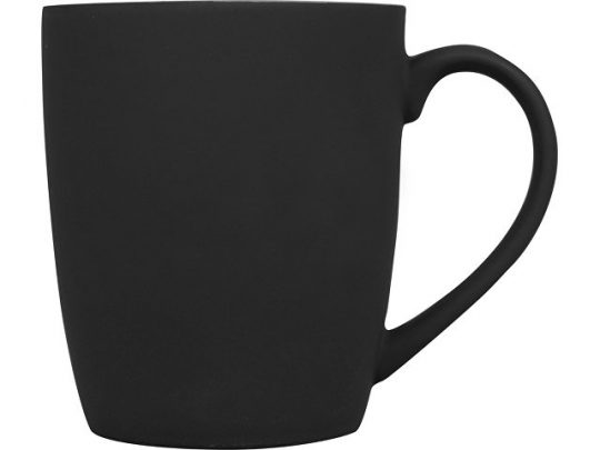 Кружка керамическая с покрытием софт тач черная, арт. 017380003