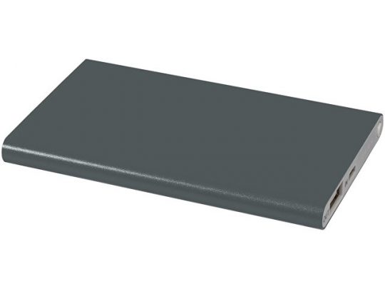 Алюминиевый повербанк Pep емкостью 4000 мА/ч, titanium, арт. 017490703