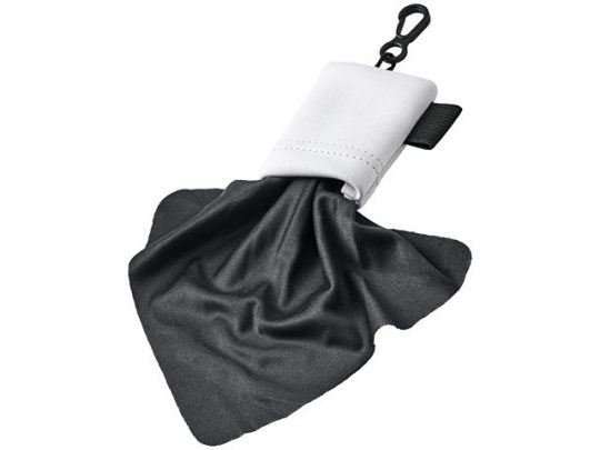 Очищающая салфетка Clear из микрофибры в чехле, черный, арт. 017498803