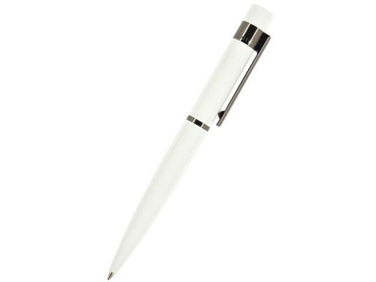 Ручка Verona шариковая автоматическая, белый металлический корпус, 1.0 мм, синяя, арт. 017355603