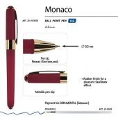 Ручка пластиковая шариковая Bruno Visconti Monaco, 0,5мм, синие чернила, бордовый, арт. 017429103