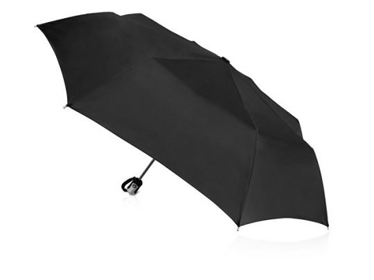 Зонт Alex трехсекционный автоматический 21,5, черный, арт. 017350303
