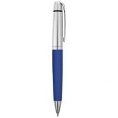 Ручка шариковая Антей с кожаной вставкой, синий, арт. 017423303