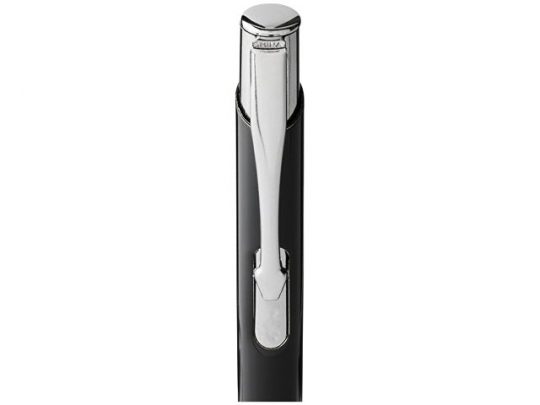 Шариковая кнопочная цветная ручка Moneta с лазерной гравировкой, черный, арт. 017508103