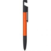 Ручка-стилус металлическая шариковая многофункциональная (6 функций) Multy, оранжевый, арт. 017423603