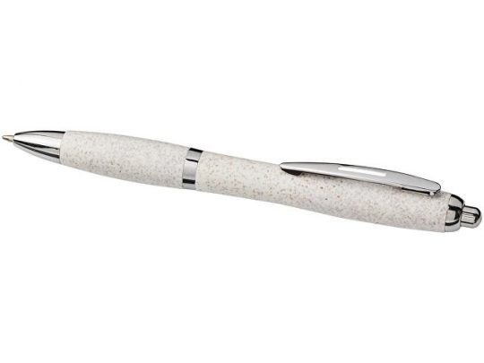 Шариковая ручка Nash из пшеничной соломы с хромированным наконечником, хром, арт. 017503903