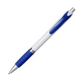 Шариковая ручка с резиновой накладкой Turbo, белый,cиний, арт. 017503703