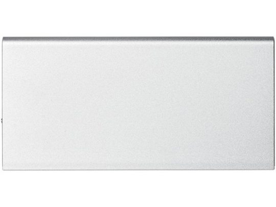 Алюминиевое портативное зарядное устройство Plate 8000 мА∙ч, серебристый, арт. 017512303