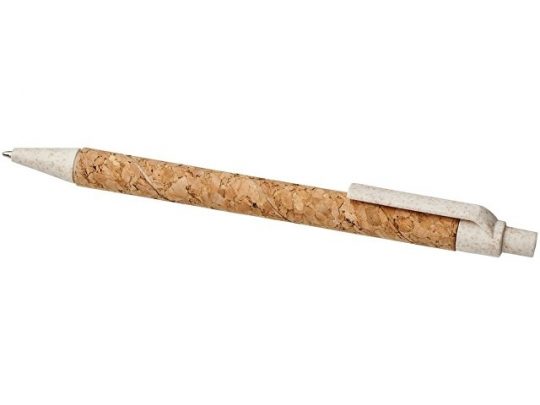 Шариковая ручка Midar из пробки и пшеничной соломы, хром, арт. 017506103