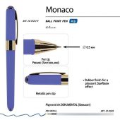 Ручка пластиковая шариковая Monaco, 0,5мм, синие чернила, лиловый, арт. 017429403