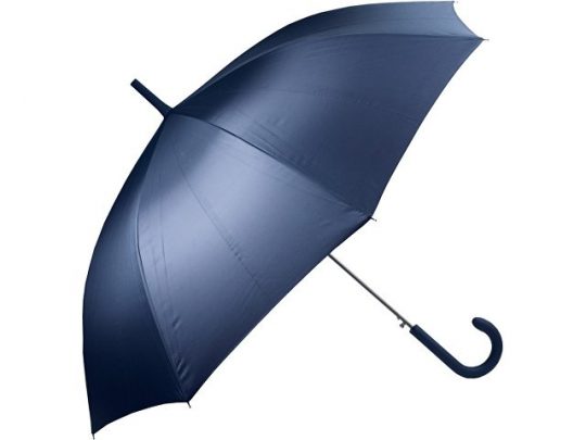 Зонт-трость полуавтомат с прорезиненной ручкой, темно-синий, арт. 017349403