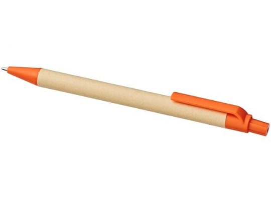 Шариковая ручка Berk из переработанного картона и кукурузного пластика, оранжевый, арт. 017505503