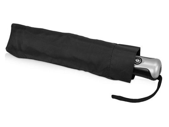 Зонт Alex трехсекционный автоматический 21,5, черный, арт. 017350303