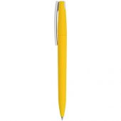 Ручка пластиковая soft-touch шариковая Zorro, желтый/белый, арт. 017566203