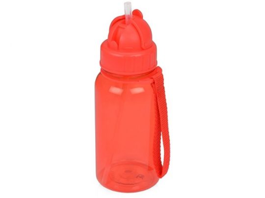 Бутылка для воды со складной соломинкой Kidz 500 мл, красный, арт. 017566503