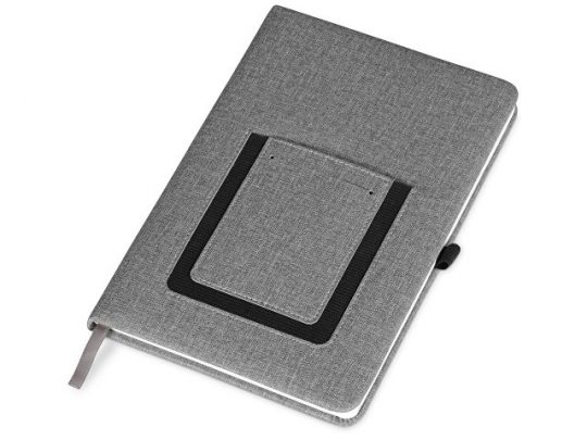 Блокнот Pocket 140*205 мм с карманом для телефона, серый, арт. 017728303